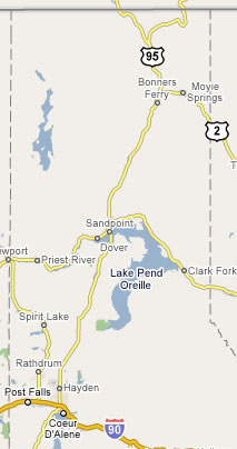 Service Area for Mobile One Roadside in Northern Idaho, Eastern Washington and Western Montana!